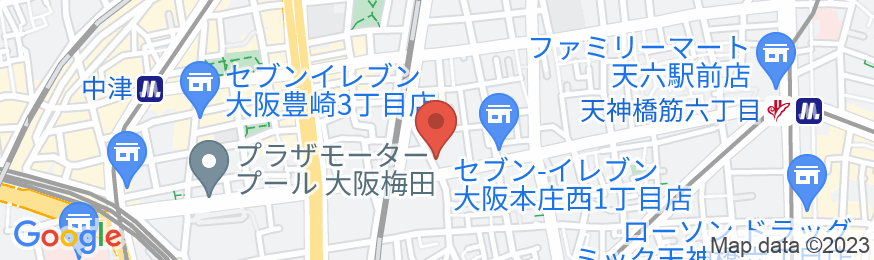 ホテルリブマックス梅田の地図