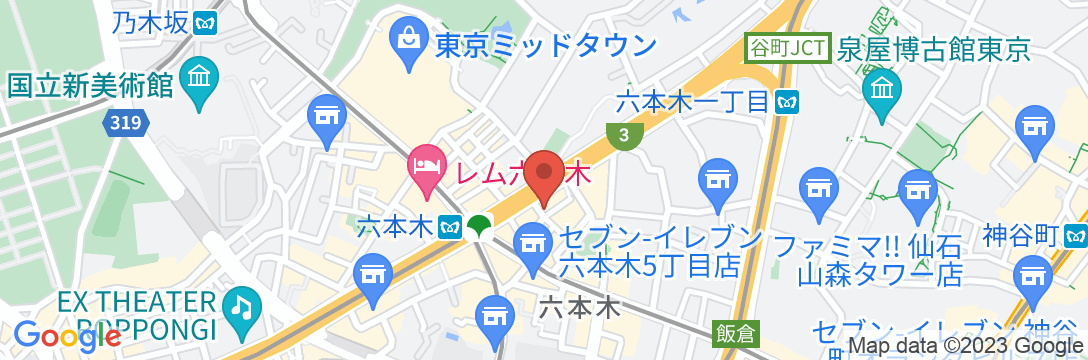 コンフォートイン東京六本木の地図