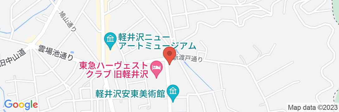 ホテルマロウド軽井沢の地図
