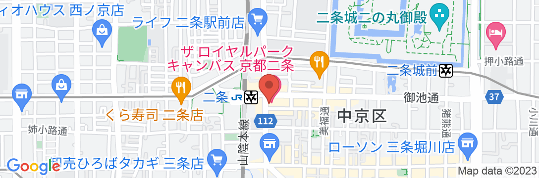 ザ ロイヤルパーク キャンバス 京都二条の地図