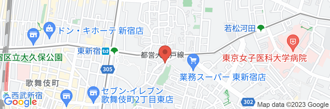 サクラクロスホテル新宿東アネックスの地図