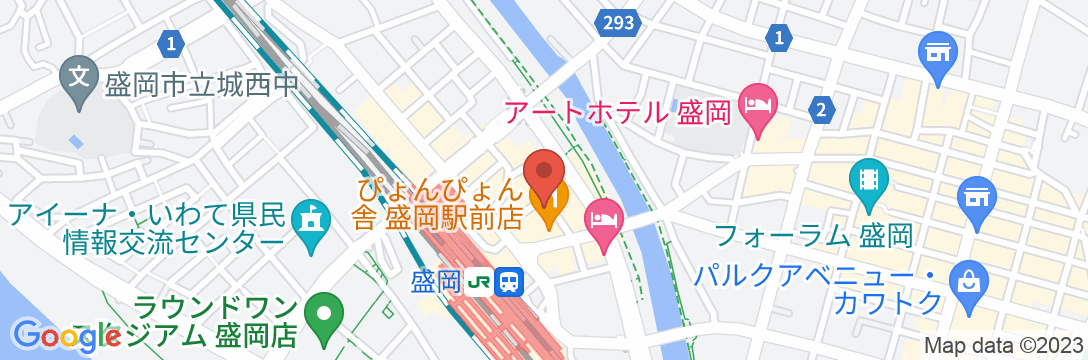 R&Bホテル盛岡駅前の地図