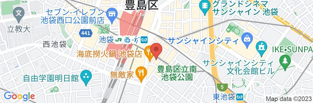 DEL style 池袋東口 by Daiwa Roynet Hotelの地図