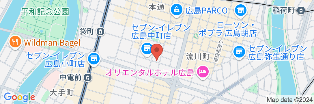 サンチャゴホテルの地図