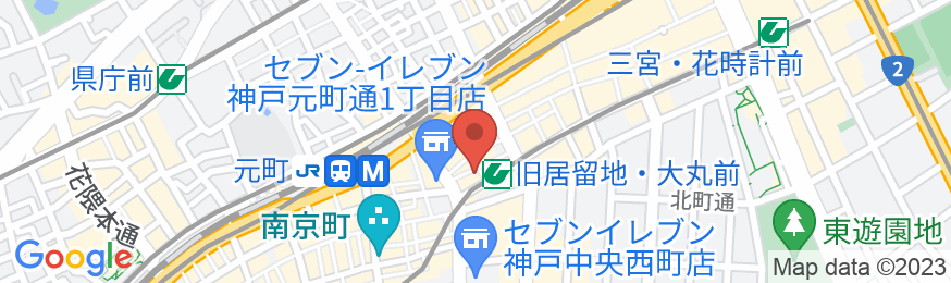 R&Bホテル神戸元町の地図