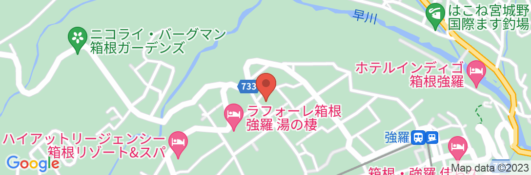 強羅温泉 ホテルマロウド箱根の地図