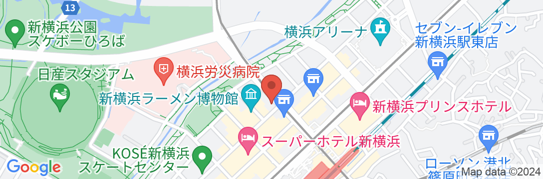 R&Bホテル新横浜駅前の地図