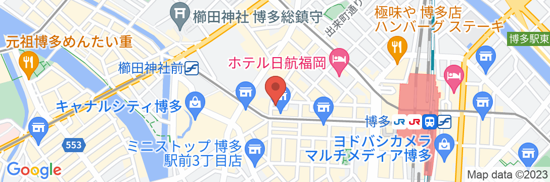 ホテルリブマックス博多駅前の地図