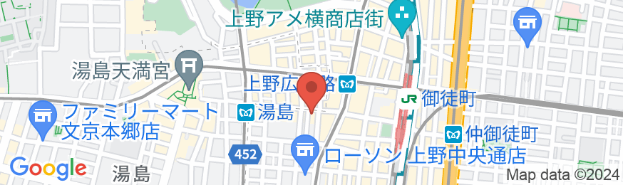 R&Bホテル上野広小路の地図