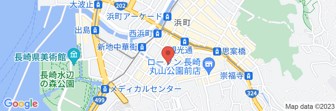 グランドベース長崎中華街の地図