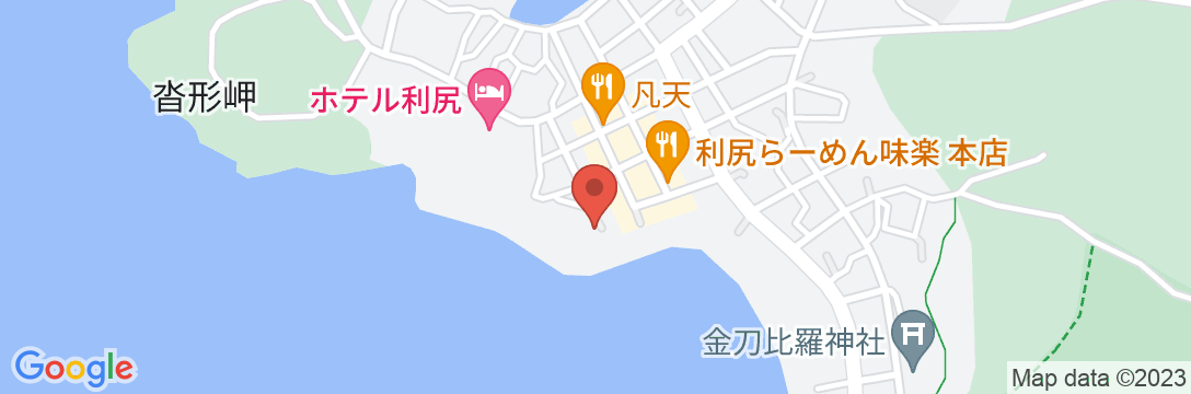 利尻島ゲストハウスいちななにーいち<利尻島>の地図