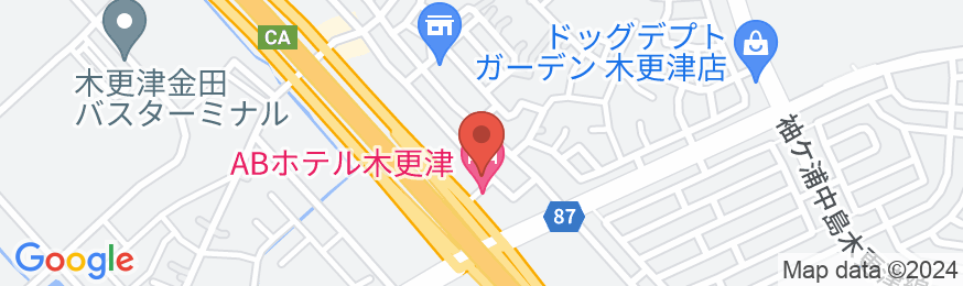 ABホテル木更津の地図
