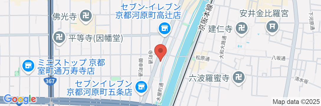 フォションホテル京都の地図