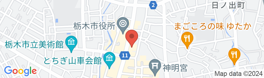 栃木グランドホテルの地図