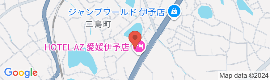 HOTEL AZ 愛媛伊予店の地図