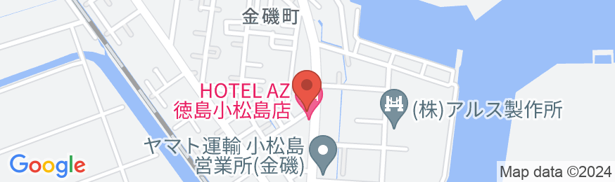 HOTEL AZ 徳島小松島店の地図