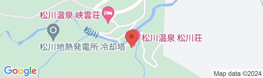 松川温泉 松川荘の地図