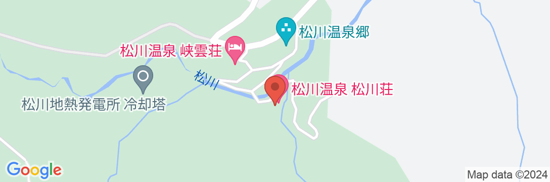 松川温泉 松川荘の地図