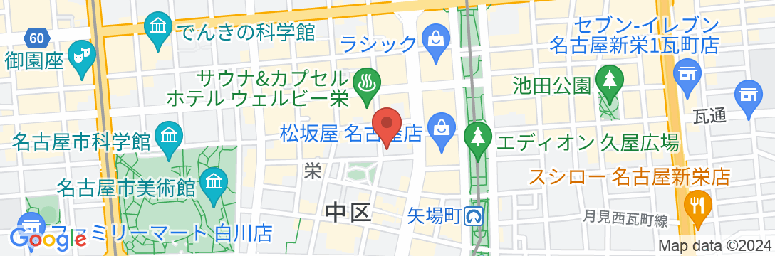 FORZA ホテルフォルツァ名古屋栄の地図