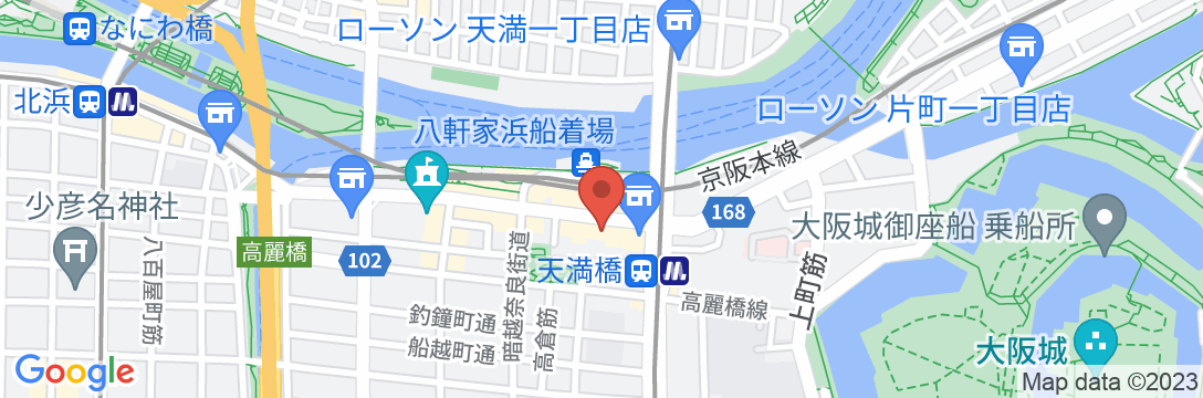 ホテル京阪 天満橋駅前の地図