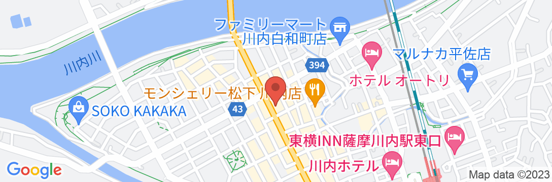 アパートメントホテル西向田の地図