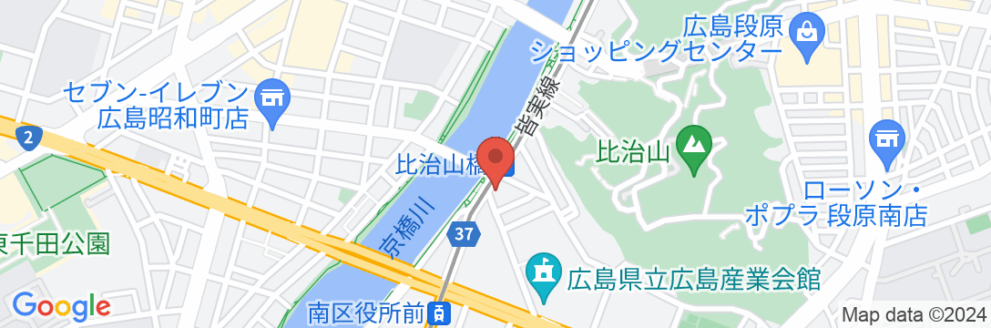 LUXES比治山 広島の地図