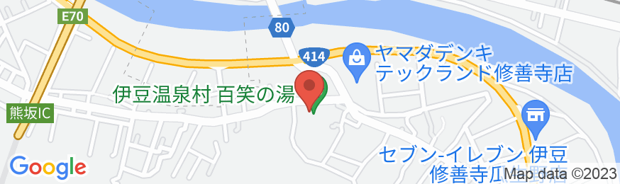 伊豆温泉村 ホテル百笑の地図