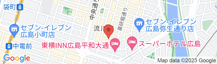 天然温泉 縮景の湯 スーパーホテル広島天然温泉・薬研堀通りの地図