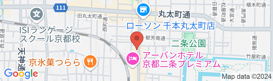 ホテルリブマックス京都二条城西の地図