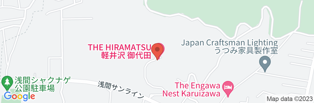 THE HIRAMATSU 軽井沢 御代田の地図