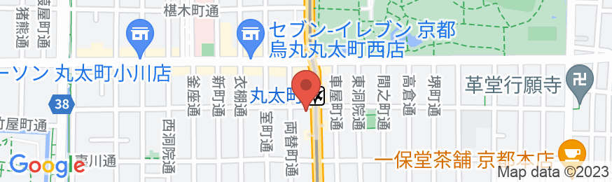 hotel MONday 京都丸太町の地図