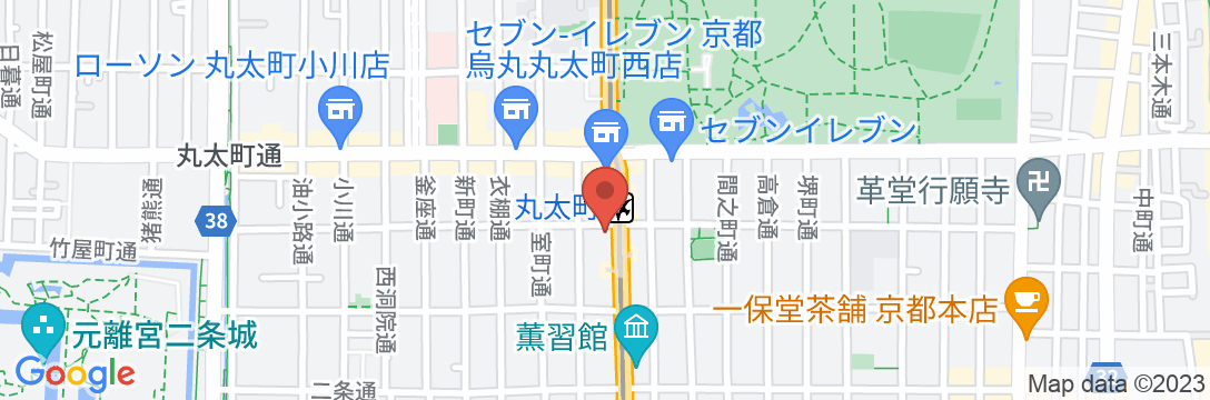 hotel MONday 京都丸太町の地図