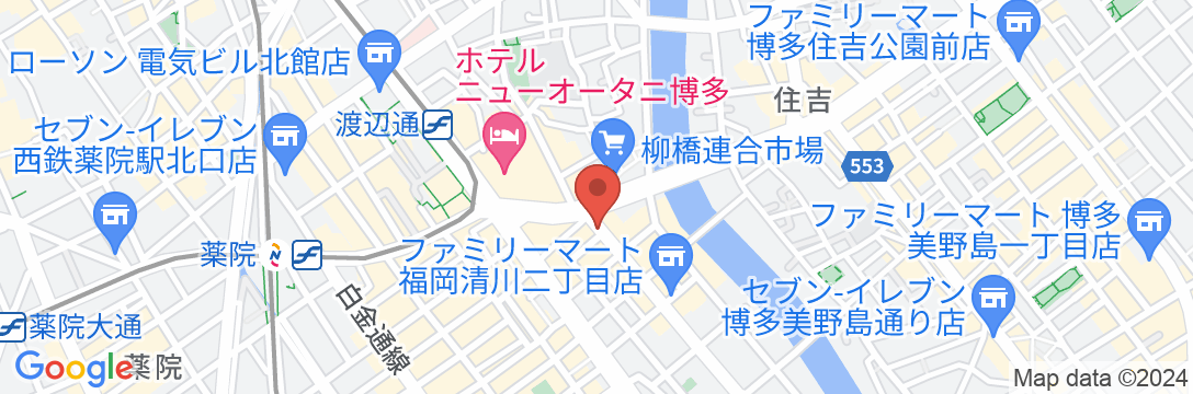 アパホテル〈福岡渡辺通駅前〉EXCELLENTの地図