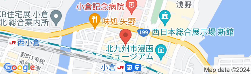 アパホテル〈小倉駅新幹線口〉の地図