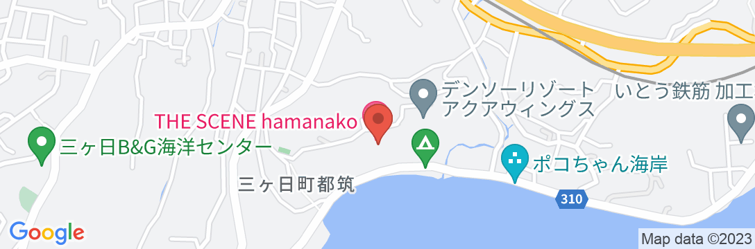 THE SCENE hamanakoの地図