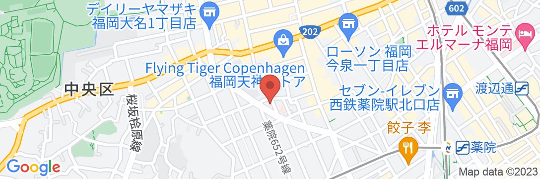 福岡ユウベルホテルの地図