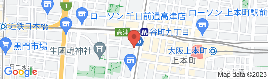 ダイナスティホテル大阪の地図