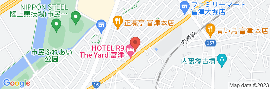 HOTEL R9 The Yard 富津の地図