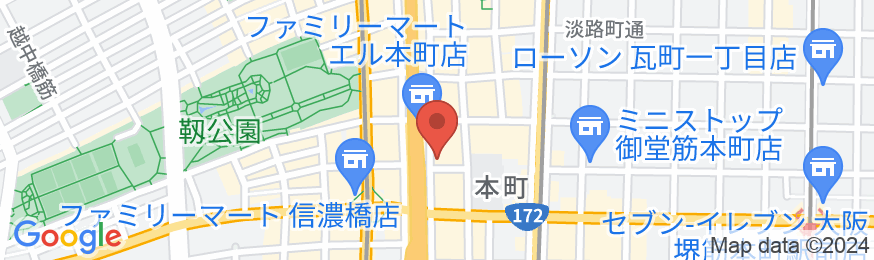 ホテルコルディア大阪本町の地図