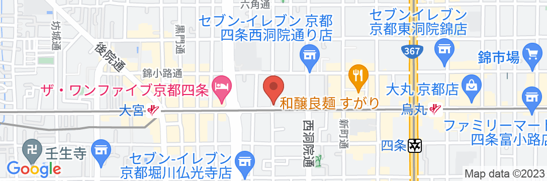 アゴーラ 京都四条の地図