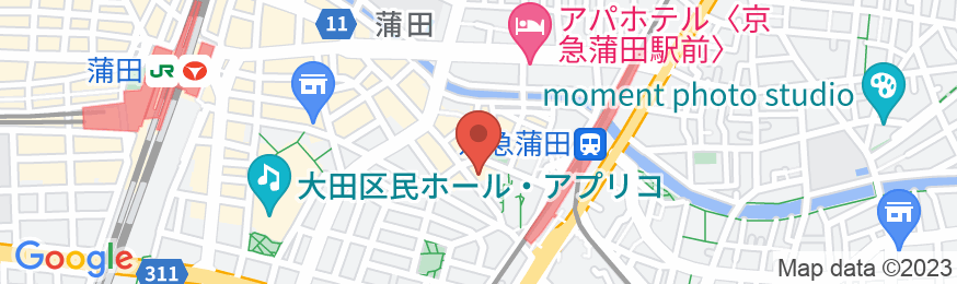 アイホテル京急蒲田駅前の地図