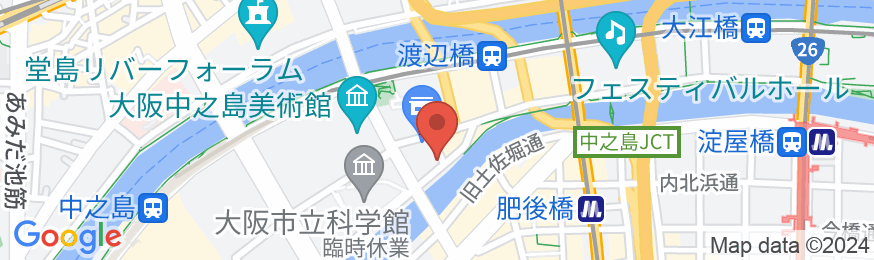 スマイルホテル大阪中之島の地図