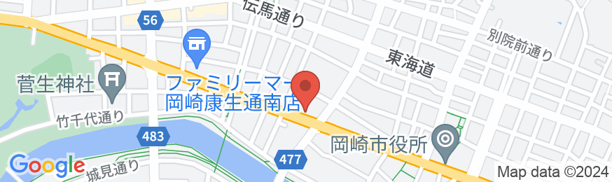 ホテルリブマックス岡崎の地図