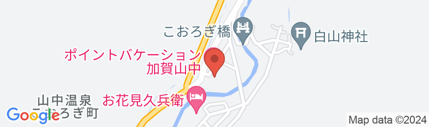 ポイントバケーション加賀山中の地図