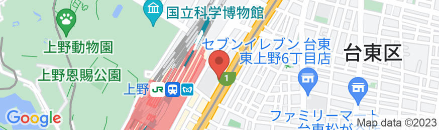 上野アーバンホテルアネックスの地図