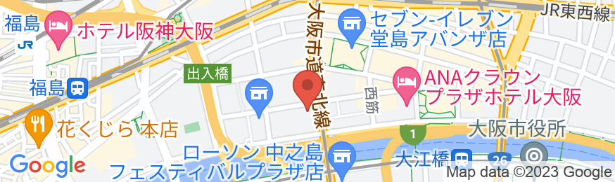 アロフト大阪堂島の地図