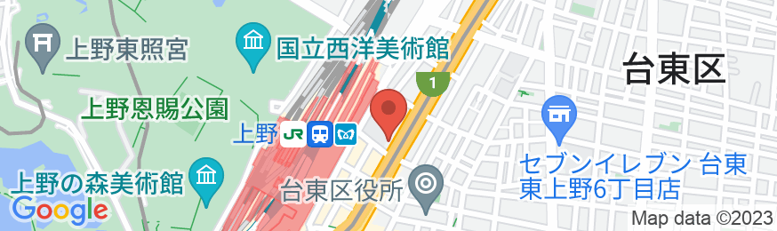 上野サットンプレイスホテルの地図