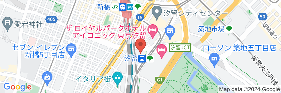 パークホテル東京の地図