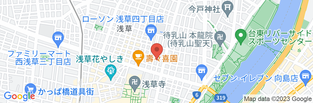 トーセイホテルココネ浅草の地図