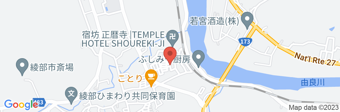 Temple Hotel 正暦寺の地図